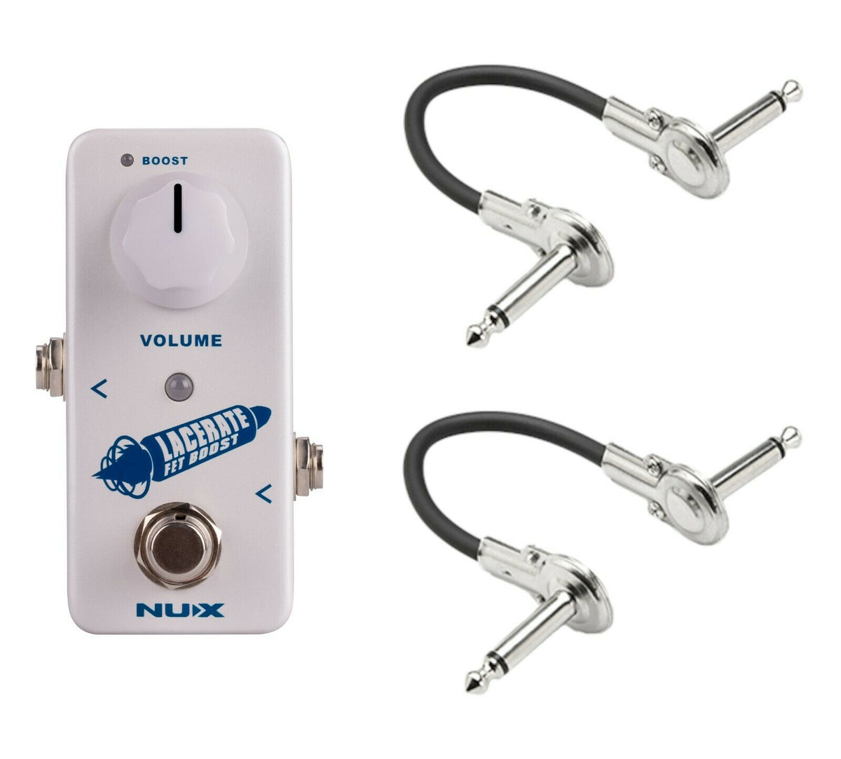 NUX Lacerate NFB-2 FET boost pedal — top view of mini pedal with boost control