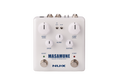 NUX Masamune NBK-5 boost and compressor pedal - white enclosure, top view