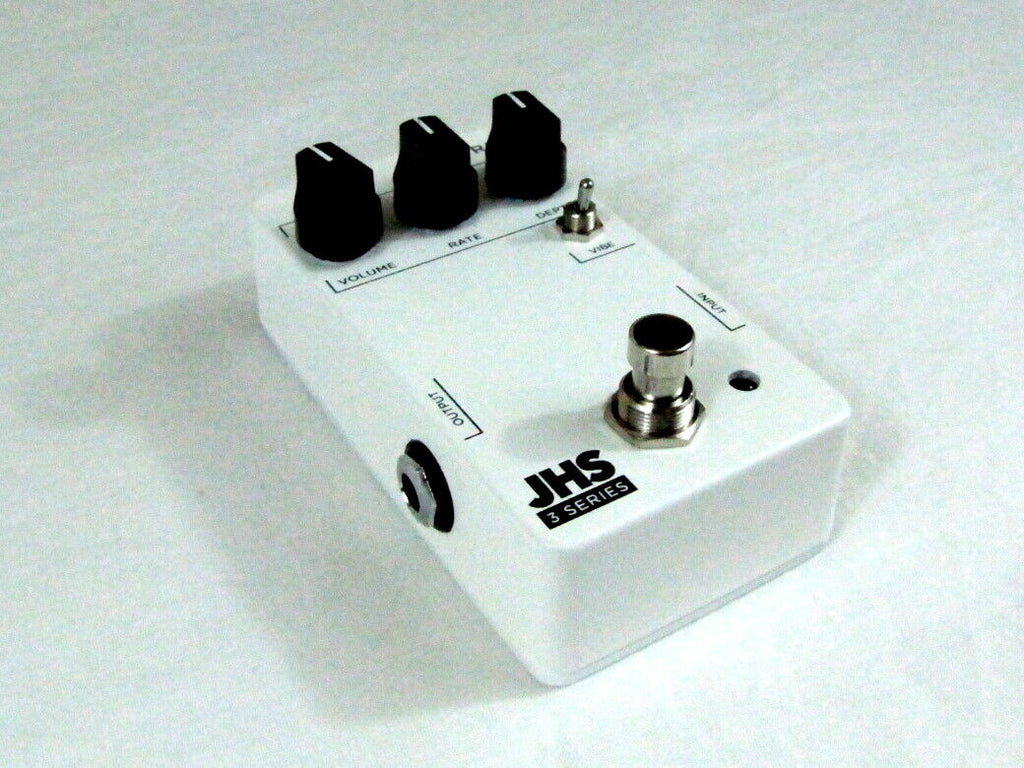 JHS 3 Series Chorus pedal — side view showing input output and power jack