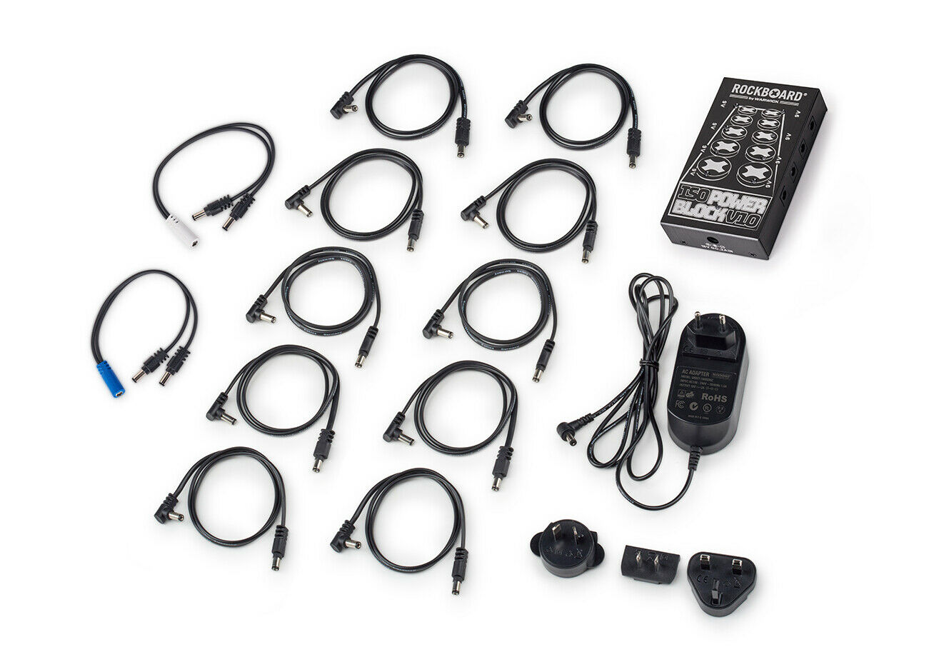 RockBoard ISO Power Block V10 power supply — packaging view