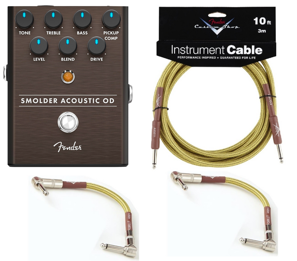 New Fender Smolder Acoustic Overdrive Guitar Effects Pedal
