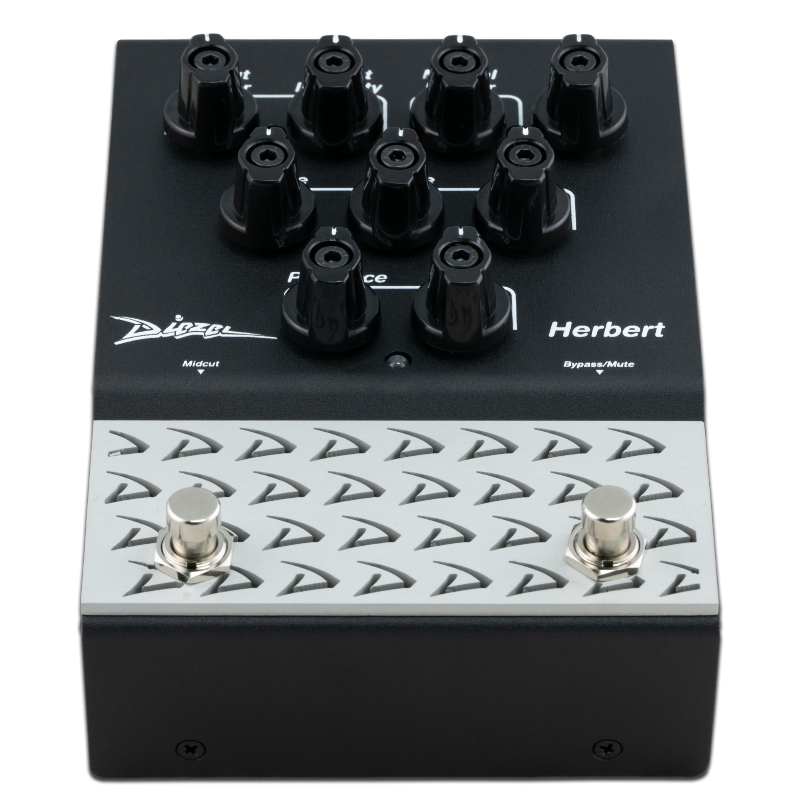 Diezel Herbert Distortion Preamp Guitar Effects Pedal Front/Bottom