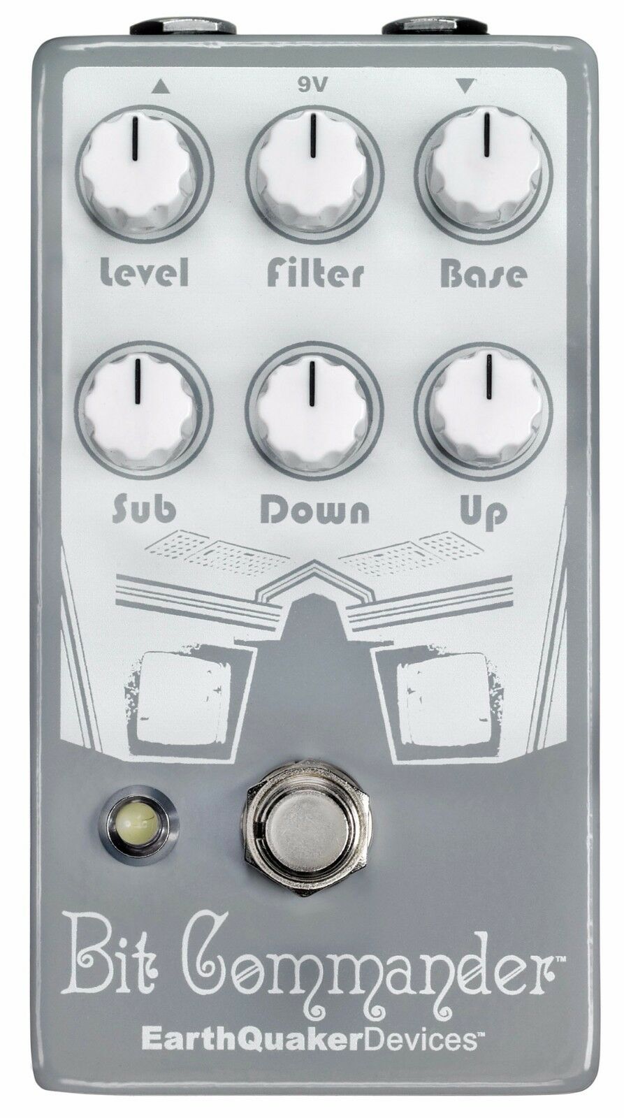EarthQuaker Bit Commander V2 synth pedal — gray front panel view