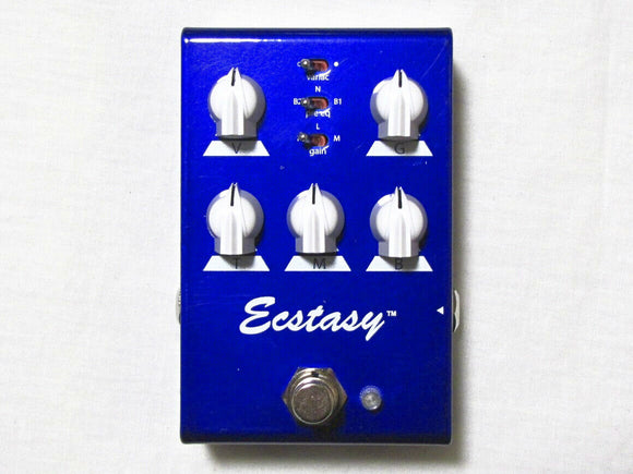 Bogner Mini Ecstasy Blue Guitar Effects Pedal Front
