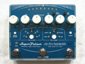 Electro-Harmonix Super Pulsar stereo tap tremolo pedal - blue enclosure top view