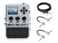 Singular Sound BeatBuddy silver drum machine pedal with three included Hosa cables