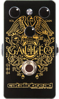 Catalinbread Galileo MKII Overdrive Treble Booster pedal — top view with gold eagle artwork