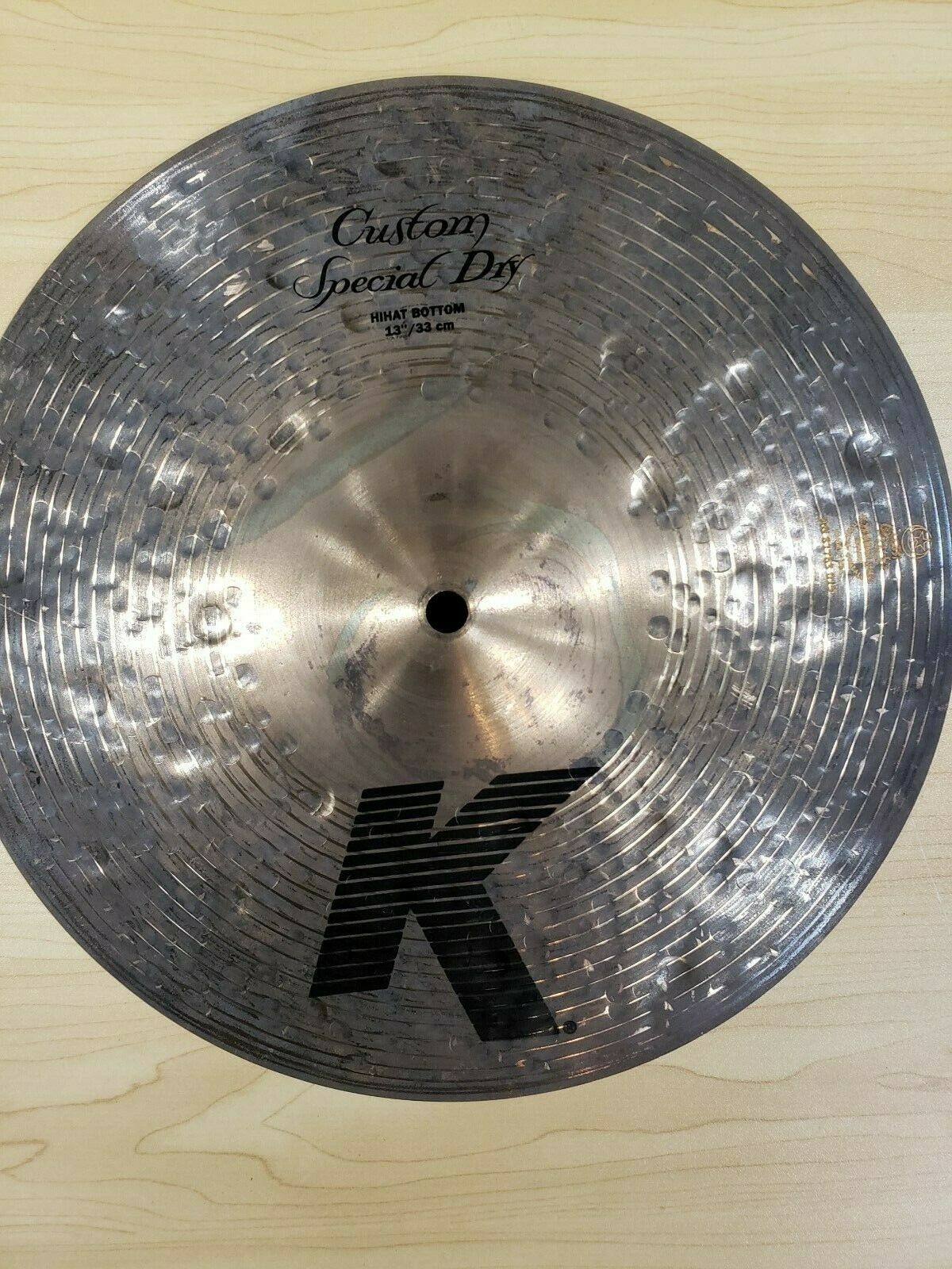 Zildjian K Custom Special Dry hi hat cymbal detail