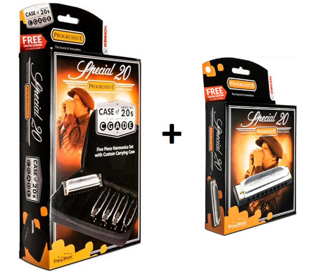New Hohner Case of Special 20s Harmonica 5-Pack w/Free Bb Special 20