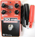 Keeley 30ms Double Tracker delay pedal - front with stereo Y-cord