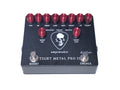 Amptweaker Tight Metal Pro II distortion pedal - black enclosure with red knobs and skull graphic