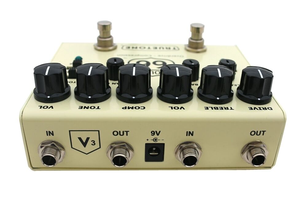 Truetone V3 Route 66 pedal controls detail