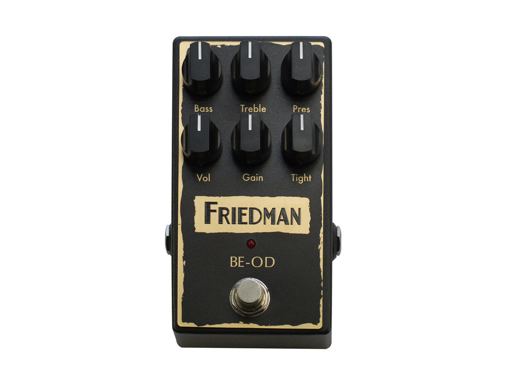 Friedman BE-OD overdrive pedal angled view