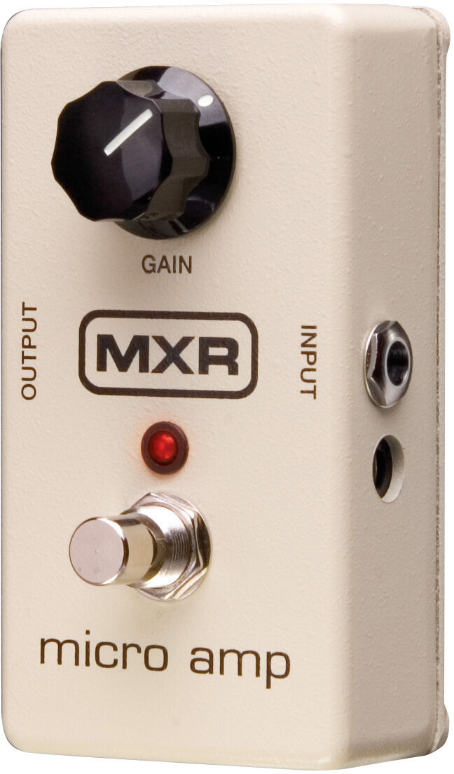 New MXR M133 Micro Amp Boost Guitar Effects Pedal, white