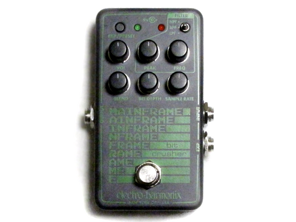 Used Electro-Harmonix EHX Mainframe Bit Crusher Guitar Effects Pedal