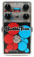 Keeley Bubble Tron dynamic flanger phaser pedal — black and silver enclosure with red and blue bubble graphics
