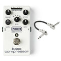 MXR M87 Bass Compressor pedal in white with included patch cable