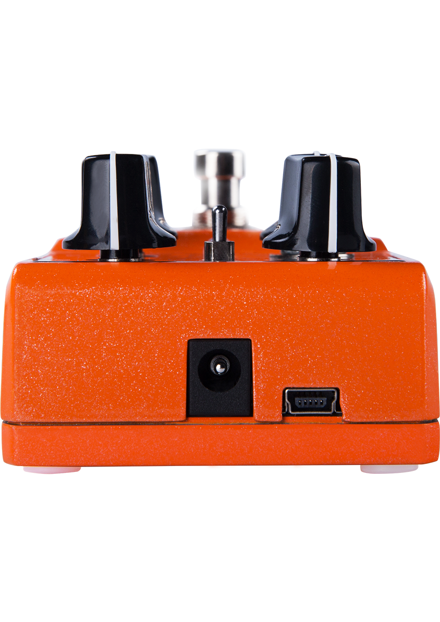NUX Time Core Deluxe delay pedal — footswitch and tap tempo detail
