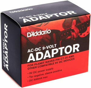 New D'Addario Accessories PW-CT-9V DC Guitar Pedal Power Supply Adapter