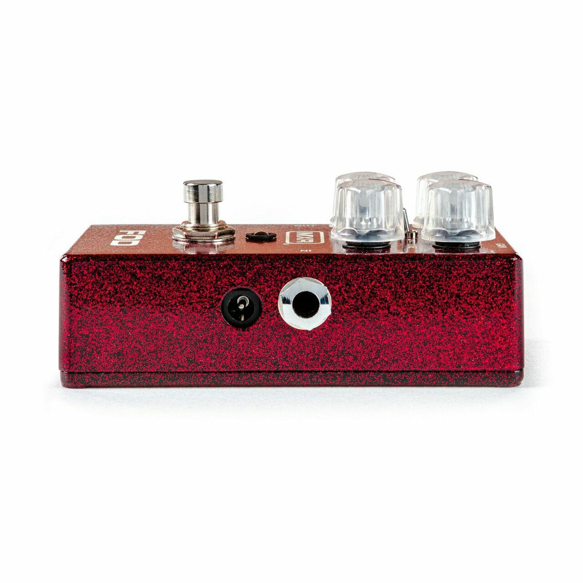MXR M251 FOD Drive overdrive pedal — left side jack detail
