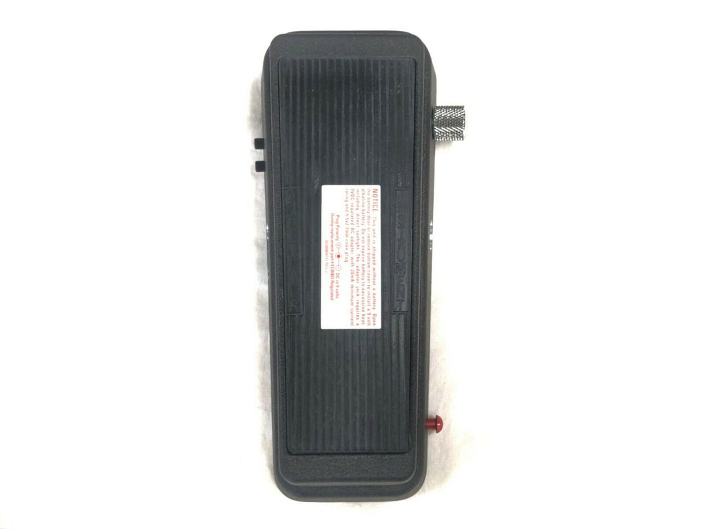 Used Dunlop 535Q Cry Baby Multi-Wah black wah pedal, angled view