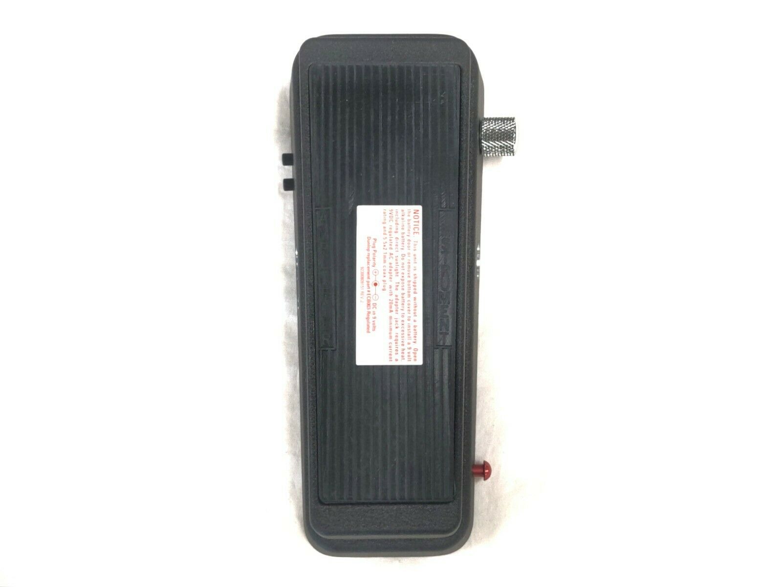 Used Dunlop 535Q Cry Baby Multi-Wah black wah pedal, angled view