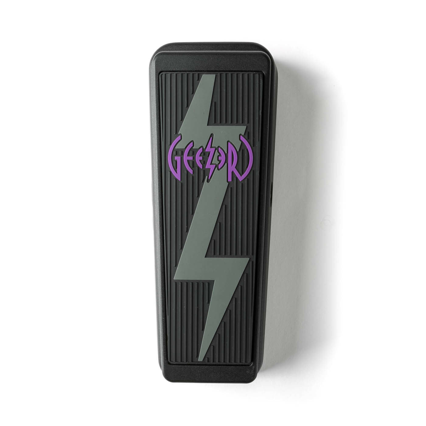 Used Dunlop GZR95 Geezer Butler Cry Baby bass wah pedal, black with lightning bolt graphic