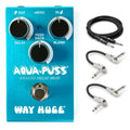 Way Huge WM71 Aqua-Puss analog delay with cables — teal enclosure front view