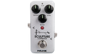NUX Sculpture NCP-2 compressor guitar pedal — silver enclosure, top view