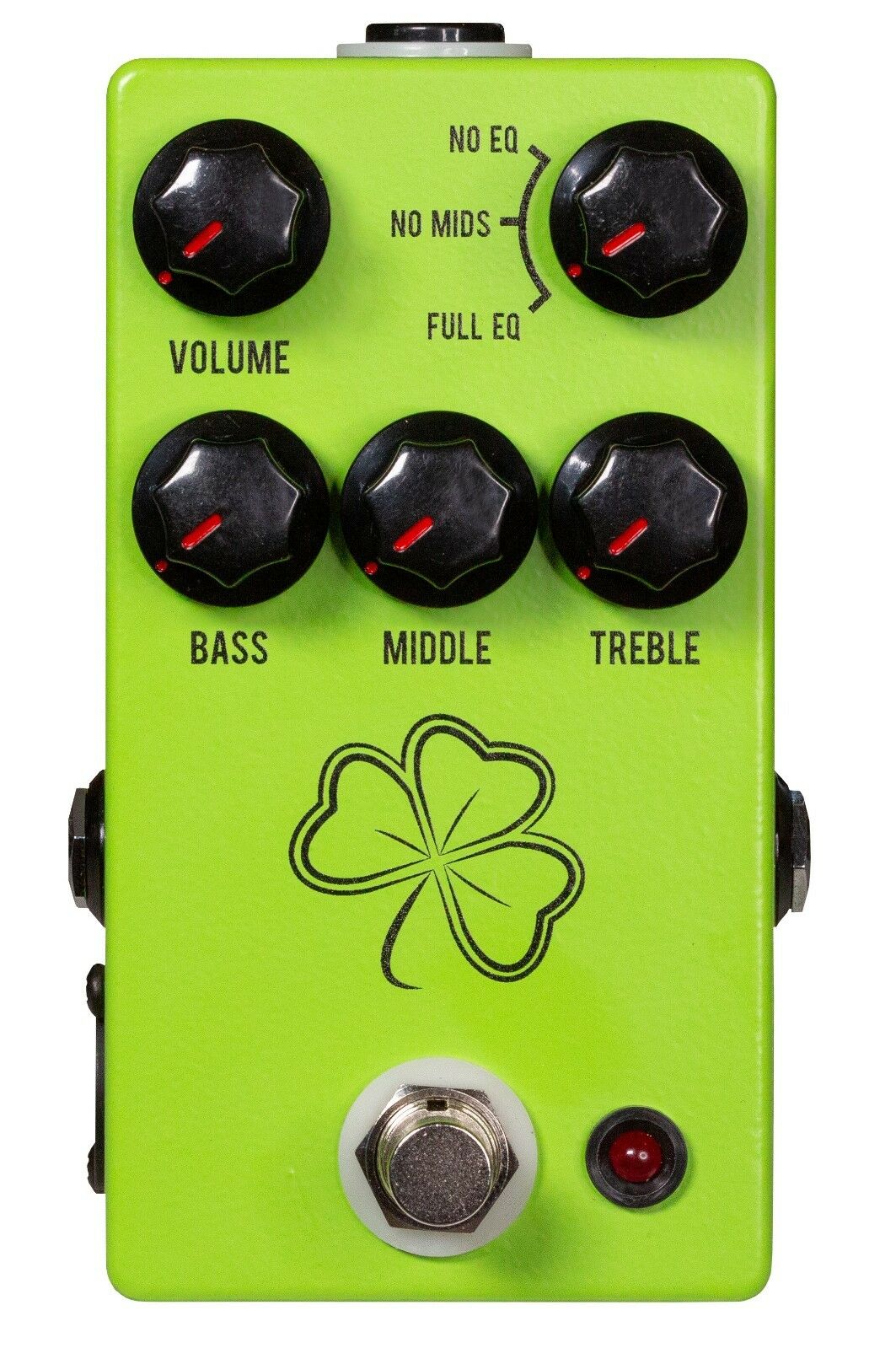 JHS Clover preamp boost guitar pedal — green enclosure