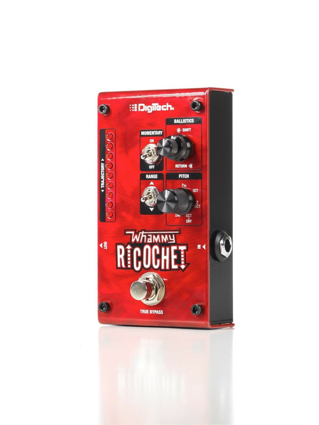 DigiTech Whammy Ricochet pitch shift pedal — control knobs and switches