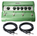 New Line 6 DL4 Delay Stompbox Modeler, green, top panel with knobs and footswitches