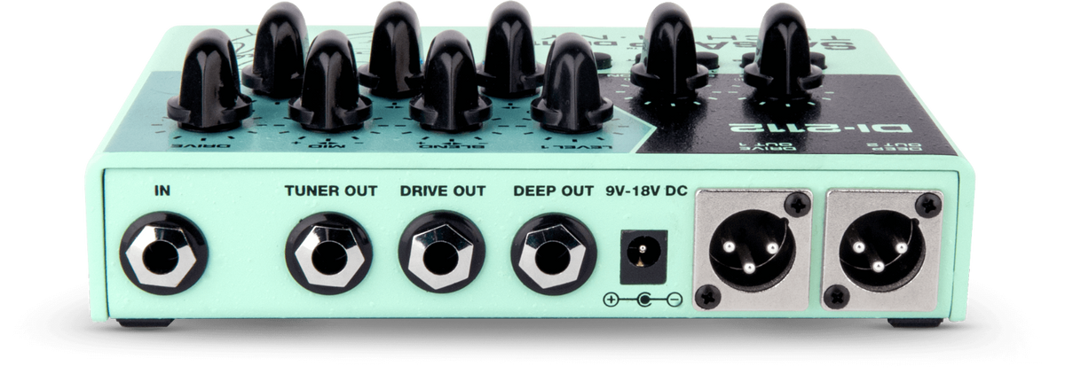 New Tech 21 Geddy Lee DI-2112 black bass DI preamp pedal