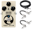 MXR CSP037 Raijin Drive overdrive distortion pedal — black, with cables