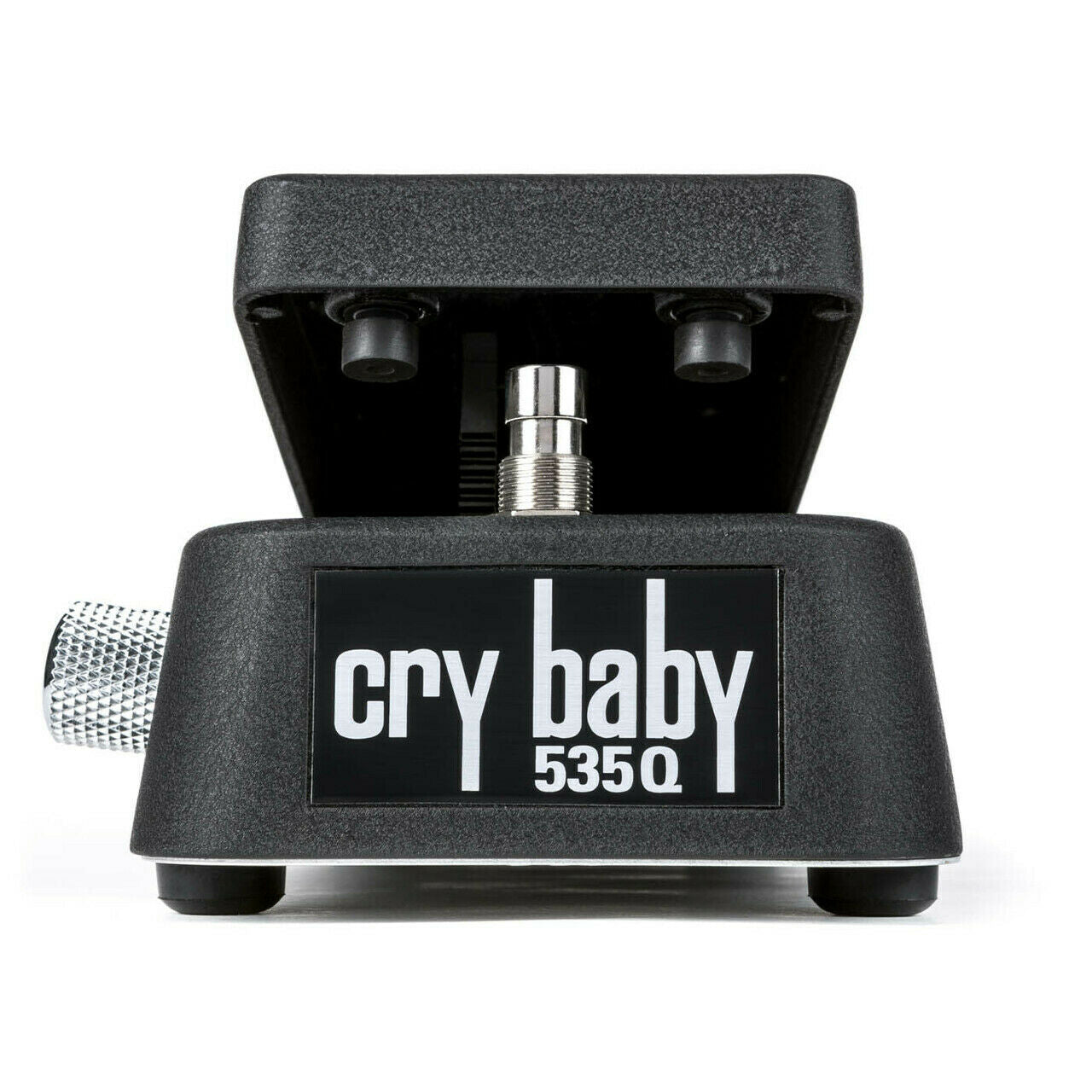 Dunlop 535Q Cry Baby Multi-Wah black wah pedal, angled view