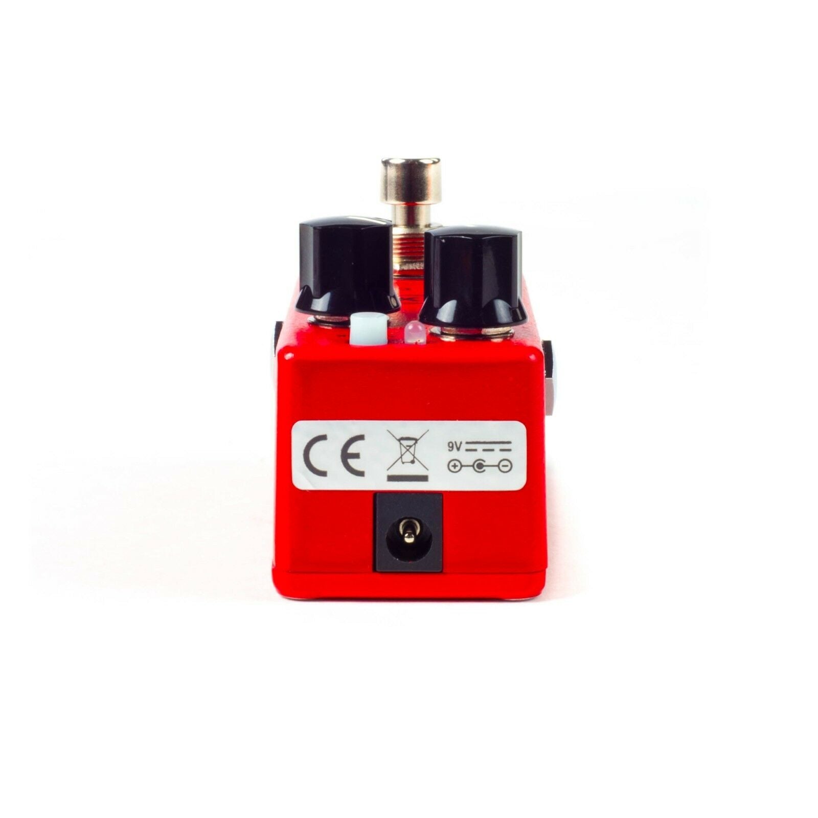 MXR M291 Dyna Comp Mini compressor pedal — red enclosure, side and power jack