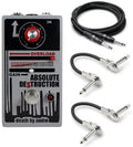 Death By Audio Absolute Destruction fuzz pedal with included guitar and patch cables