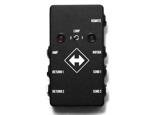 JHS Switchback loop switcher — black enclosure with dual loop send/return jacks
