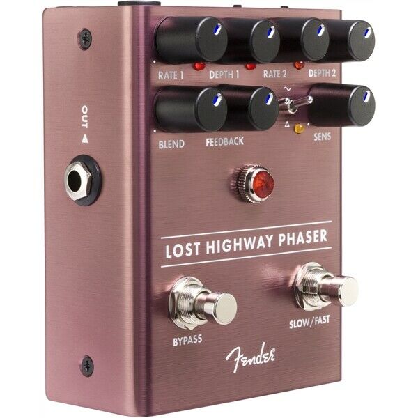 Fender Lost Highway Phaser pedal — footswitches and wave toggle