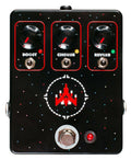 JHS Space Commander Volume Chorus Reverb Guitar Pedal - black enclosure with 3 independent effect sections