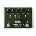 MXR M292 Carbon Copy Deluxe analog delay pedal - green sparkle enclosure with five knobs