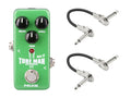 NUX Tube Man Mk.II NOD-2 overdrive pedal — green mini enclosure with two included patch cables