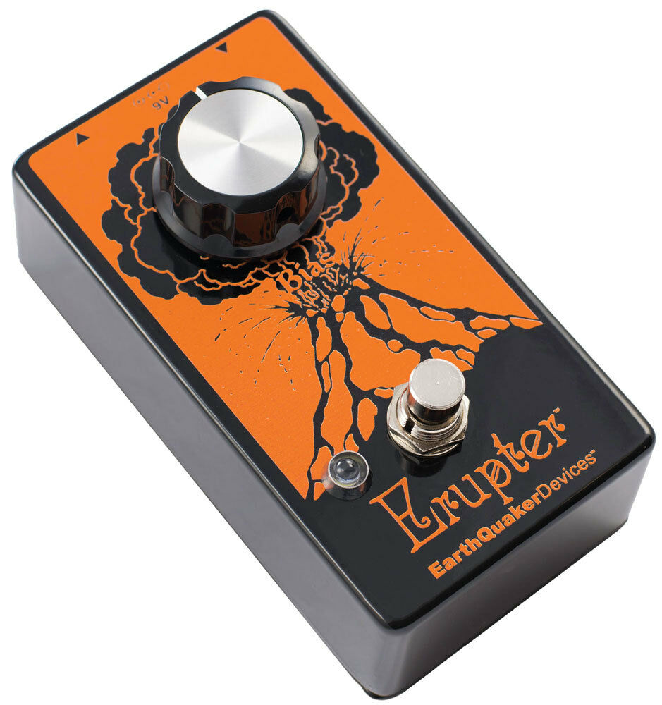 EarthQuaker Devices Erupter fuzz pedal — top control panel