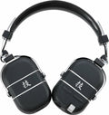 Boss Waza-Air wireless guitar headphone amp — black over-ear headphones with chrome accents and Waza kanji logo