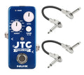 NUX JTC NDL-2 Drum & Loop looper pedal — top view of silver enclosure with controls