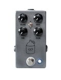 JHS Moonshine V2 overdrive pedal — gray enclosure, four knobs and jug graphic