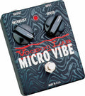 Voodoo Lab Micro Vibe uni-vibe pedal — black and gray swirl enclosure angled view