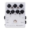 Darkglass Vintage Deluxe V3 bass overdrive pedal - silver enclosure, front view with knobs and switches