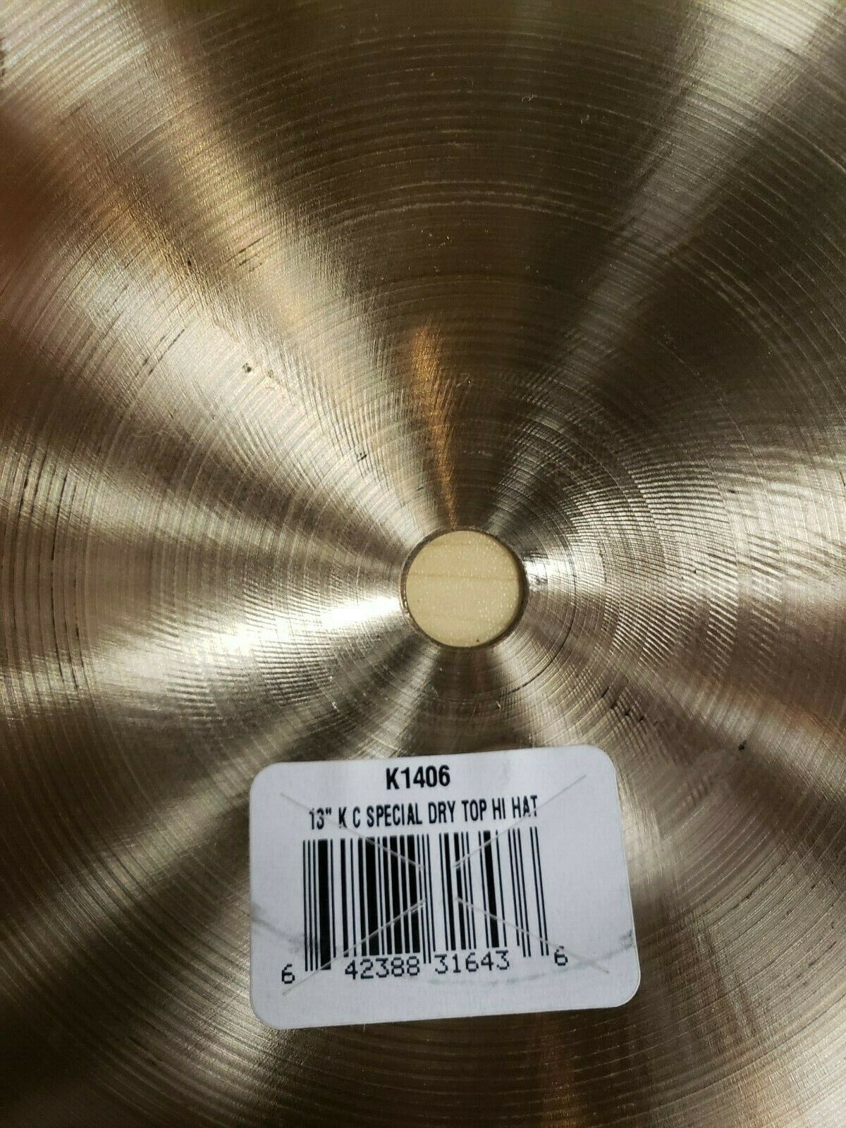 Zildjian K Custom Special Dry hi hat cymbal underside