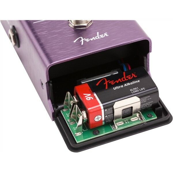 Fender The Pelt fuzz pedal — battery door detail